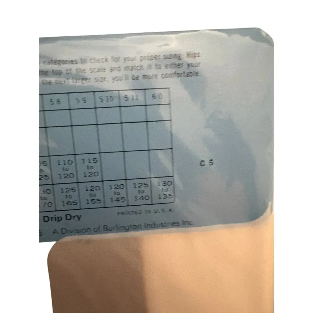 Vintage Burlington Sheer Pantyhose Medium Wild Rice 100% Nylon NOS Sealed